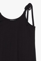 Thumbnail for your product : Nasty Gal Womens Just Tie Your Best Relaxed Mini Dress - Black - 6