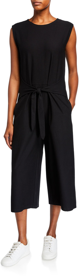 eileen fisher cap sleeve jumpsuit