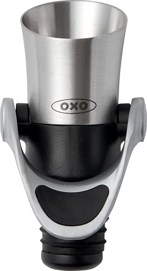 Oxo Steel Wine Stopper and Pourer, Silver