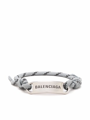 Balenciaga Plate shoelace bracelet - ShopStyle Jewelry