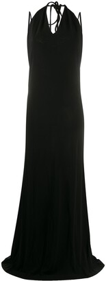 DSQUARED2 backless halterneck maxi dress