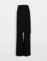 Thumbnail for your product : MM6 MAISON MARGIELA Front Panel Wool Trousers