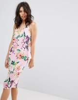 Thumbnail for your product : PrettyLittleThing Floral Tie Back Midi Dress