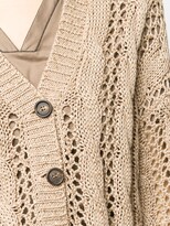 Thumbnail for your product : Brunello Cucinelli Slouchy Open Knit Cardigan