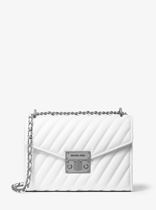 michael kors optic white handbag