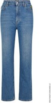 Thumbnail for your product : HUGO BOSS x PEANUTS straight-fit jeans in blue denim with logo artwork