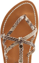 Thumbnail for your product : K. Jacques Larissa Textured Leather Sandals