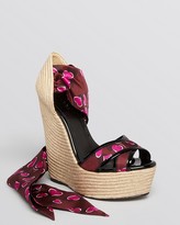 Thumbnail for your product : Gucci Carolina Scarf Tie Espadrille