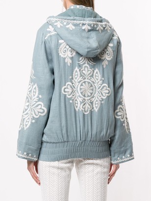 We Are Kindred Positano embroidered hooded jacket