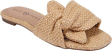 Katy Perry Collections Katy Perry The Halie Bow Slide Sandal - Metallic - Size 7 1/2