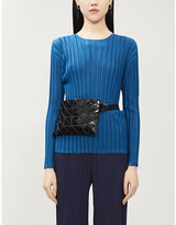 Thumbnail for your product : Pleats Please Issey Miyake Scoop-neck woven pleated top