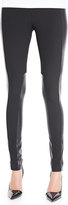 Thumbnail for your product : BCBGMAXAZRIA Wesley Ponte/Faux-Leather Leggings