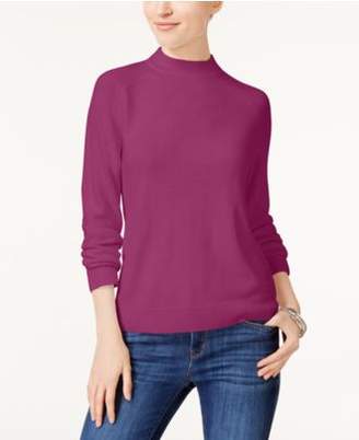 Karen Scott Luxsoft Mock-Neck Sweater, Created for Macy's