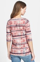 Thumbnail for your product : Lucky Brand Stripe Print Jersey Top