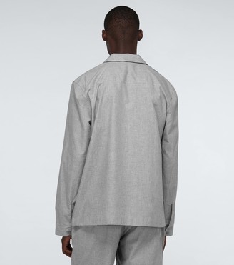 Sunspel Cotton long-sleeved pajama shirt