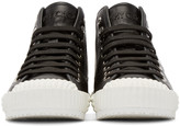 Thumbnail for your product : Jimmy Choo Black Leather Seb High-Top Sneakers