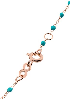 Gigi Clozeau 18kt rose gold Classic Gigi North Star diamond and turquoise beaded bracelet