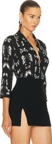 Thumbnail for your product : L'Agence Camille 3/4 Sleeve Shirt in Black