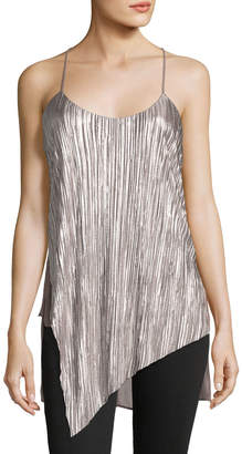 Willow & Clay Pleated Asymmetric Tank