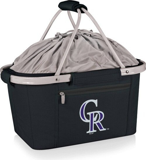 MLBColoradoRockiesMetroBasketCollapsibleCoolerTote-Black