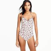 Thumbnail for your product : J.Crew Underwire halter one-piece swimsuit in berry print