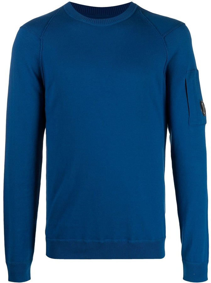Cp Company Mens 06CMKN080A004037ANAVY Blue Cotton Jumper 