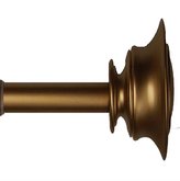 Thumbnail for your product : Sicily Kashi Home Poly Resin Curtain Rod and Finials Gold 66-120\"