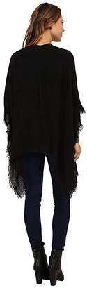 Echo New York Feather Weight Ruana (Black) Women's Sweater
