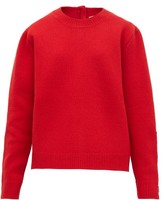 Thumbnail for your product : No.21 Crystal-embellished Wool-blend Sweater - Red