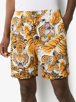 Thumbnail for your product : Wacko Maria tiger-print Bermuda shorts