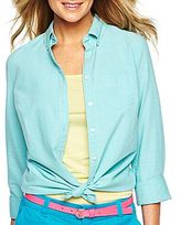 Thumbnail for your product : JCPenney jcp Long-Sleeve Oxford Shirt