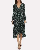 Thumbnail for your product : Intermix Athena Silk Floral Tie Sleeve Dress