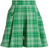 Thumbnail for your product : Lela Rose Plaid Seersucker Tucked Shorts