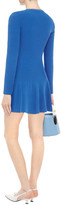 Thumbnail for your product : Autumn Cashmere Fluted Ribbed-knit Mini Dress