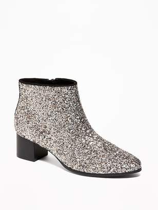 silver sequin boots old navy
