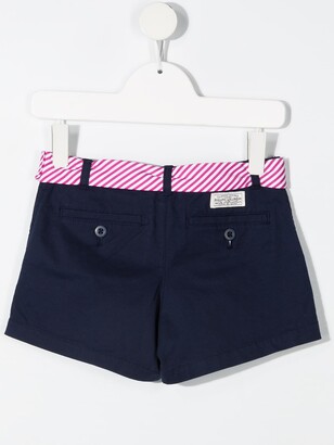 Ralph Lauren Kids Belted Cotton-Blend Shorts