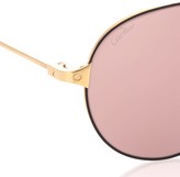 Thumbnail for your product : Cartier Eyewear Collection Santos de Cartier aviator sunglasses