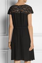 Thumbnail for your product : Nina Ricci Lace-back crepe dress