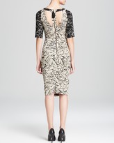 Thumbnail for your product : Tracy Reese Dress - Elbow Sleeve Printed Crepe Sheath