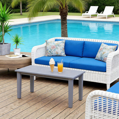 Latitude Run Outdoor Table,Rectangle Outdoor Coffee Table