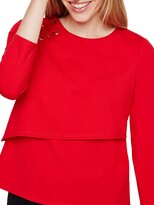 Thumbnail for your product : Damsel in a Dress Marla Eyelet Jersey Top, Red