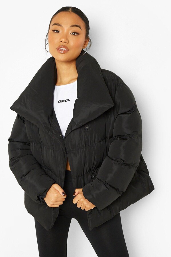 petite long puffa coat