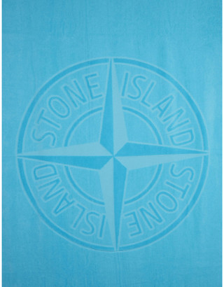 Stone Island Logo-embroidered cotton towel