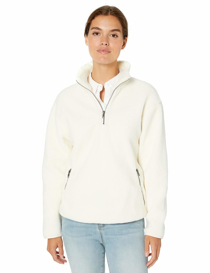 white quarter zip jacket