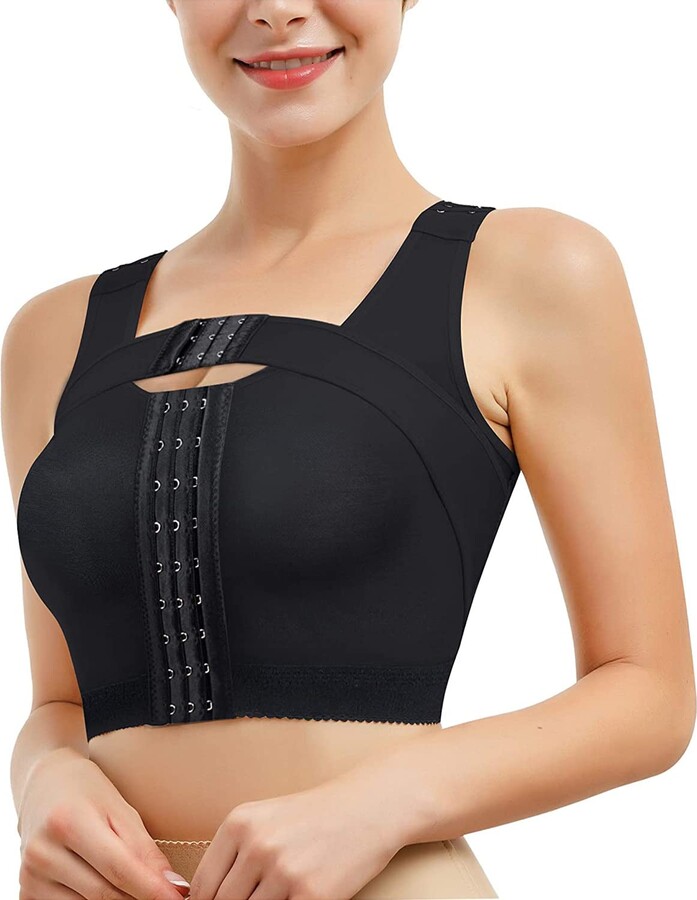 RDSIANE Post-Surgery Front Closure Bra for Women Posture Corrector Compression Shapewear Tops