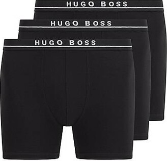 HUGO BOSS Three-pack of jersey boxer briefs with logo waistbands