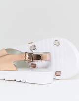Thumbnail for your product : ASOS DESIGN FREQUENT Wide Fit Jelly Flat Sandals