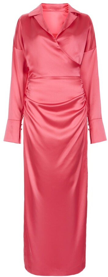 Pink Wrap Dress | Shop the world's ...