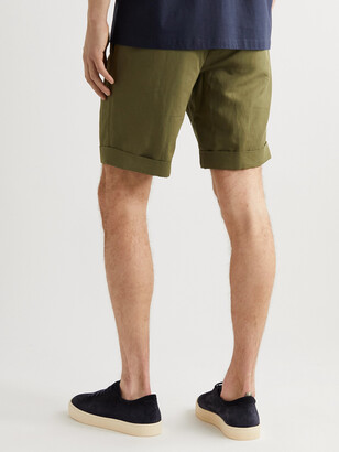 Incotex Slim-Fit Linen And Cotton-Blend Shorts