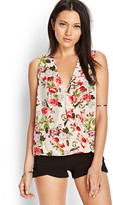 Thumbnail for your product : Forever 21 Floral Print Surplice Tank